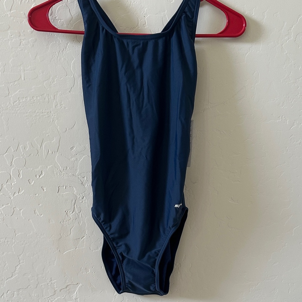 Navy Blue One-Piece Swimsuit